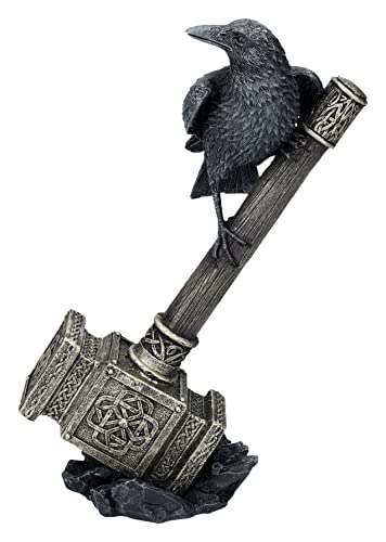 Listado de Martillo de thor favoritos de las personas. 46 Figura Decorativa de Martillo de Thor con Cuervo Vikingo Odin