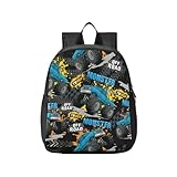 Sletend Toddler Monster Truck Waterproof Mini Backpack Boys/Girls Cute Small Kindergarten Pre School Bag (S)