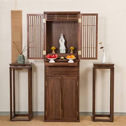 Handgefertigter vertikaler Tempelschrank im neuen chinesischen Stil mit Tür zum Anbieten von Buddha-Schreinen, Schreinen, Buddha-Schränken und Schränken des Gottes des Reichtums für den buddhisti 3 Handgefertigter vertikaler Tempelschrank im neuen chinesischen Stil mit Tür zum Anbieten von Buddha-Schreinen, Schreinen, Buddha-Schränken und Schränken des Gottes des Reichtums für den buddhisti