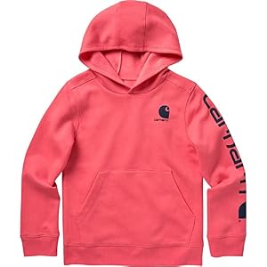 Carhartt Kid’s CA7131 Long-Sleeve Graphic Sweatshirt – Girls
