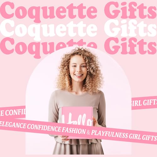 Gift Baskets for Women, 9pcs Birthday Gifts for Teenage Girls, Best Christmas Ideas Box w/Coquette Bow Aesthetic Cup Trendy Stuff for Her Teen Girl Sister Friend Friendship Sweet 16th 18th 21st Bday - Image 2