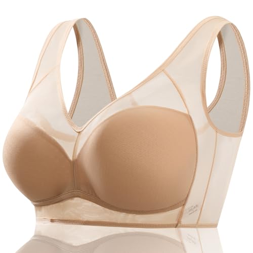 Image of Smoothing Bra Anti Sagging Wireless Push Up Bras for Women No Underwire Full Coverage Bra Comfy Bras for Women