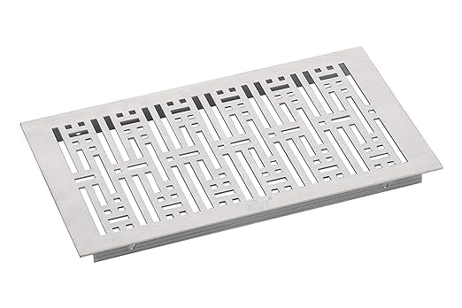 Aluminium Ventilation Jali Kitchen Jali Ventilator Grill Silver, 125mm X178mm x 1.5mm 5x7 Inch Pack of 2