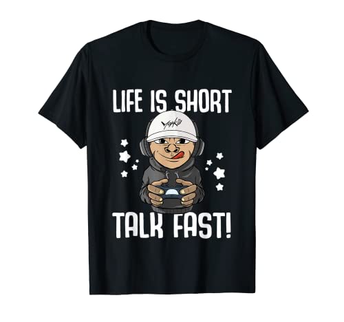 Life Is Short Talk FastGamer Gaming Camiseta