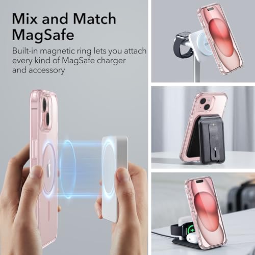 image for ESR for iPhone 15 Case, Compatible with MagSafe, Military-Grade Protec