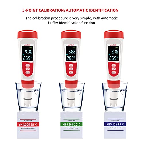 Divolight Water Tester Digital Ph Meter With Atc, 4 In 1 Ph/Ec/Tds/Temperature Meter 0.01 Resolution High Accuracy Pen Type Tester, Water Quality Tester For Pools, Drinking Water, Aquariums #TOP7