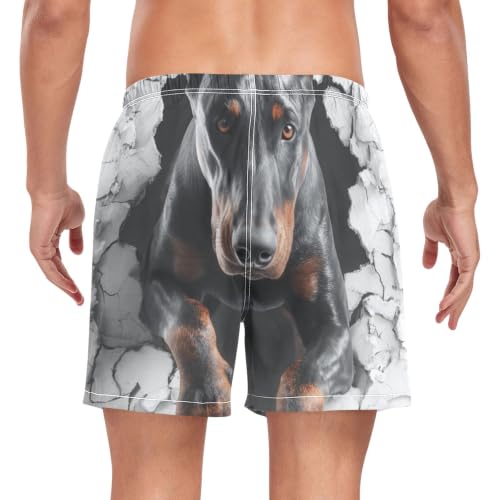 Traje de baño de doberman 3D running con tecnología de secado rápido 2