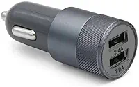 Geonav Carregador veicular universal 2.4A, 2 portas USB, ES24CH, Cinza