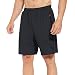 Baleaf 10" Men's Athletic Shorts Gym Workout with Pockets Black Size XL