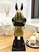 GoddenMene Anubis Statue, 10-inch Desktop Decor, Resin Egyptian God Figurine with Dog God Bowl, a Unique Collectible and Gift for Mythology and History Enthusiasts