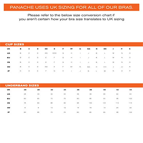 Panache Women's High Impact Underwired Sports Bra, Black, 36E #TOP3