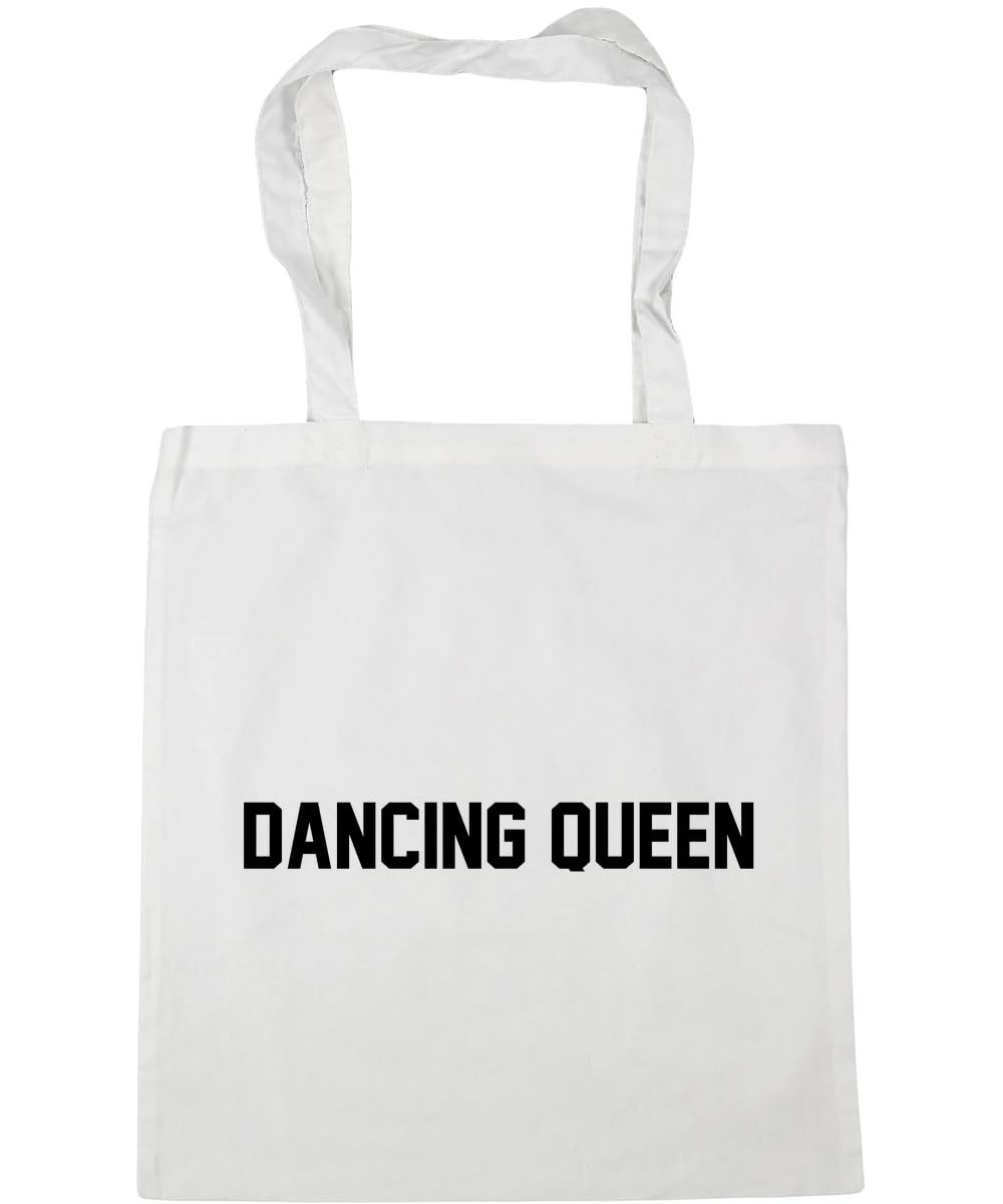Hippowarehouse Dancing Queen Tote Shopping Gym Beach Bag 42cm x38cm, 10 litres โ image 1