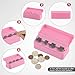 SINGARO Coin Holder for Car, Coin Change Organizer Compatible with Coins of Different Sizes, Dash-Mounted Holder Suitable for Most Cars, Trucks(Pink)