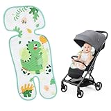 ❀【Fraîcheur durable et toucher confortable】Le coussin en soie glacée peut rapidement absorber la transpiration et l'évacuer par le biais de la maille alvéolée 3D respirante située à l'arrière, ce qui permet de garder le siège frais et sec. Ce coussin peut maintenir un toucher légèrement frais, offrant une expérience fraîche aux bébés en été.