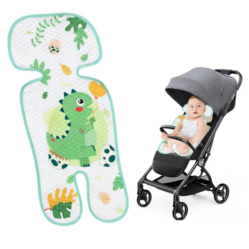 URFEDA Baby Sitzauflage für Kinderwagen,Atmungsaktiv Kinderwagen Einlage Kindersitz Sitzeinlage Sommer,Kinderwagen Kühlmatte, Buggy Auflage Sitzeinlage für Kindersitz universal Set