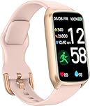 Amzhero Health Fitness Tracker with 24/7 Heart Rate, Pedometer, Sleep Monitor, Step Counter, 5ATM Waterproof Activity Trackers and Smart Watches for Women Men Kids (S & L Bands Included)