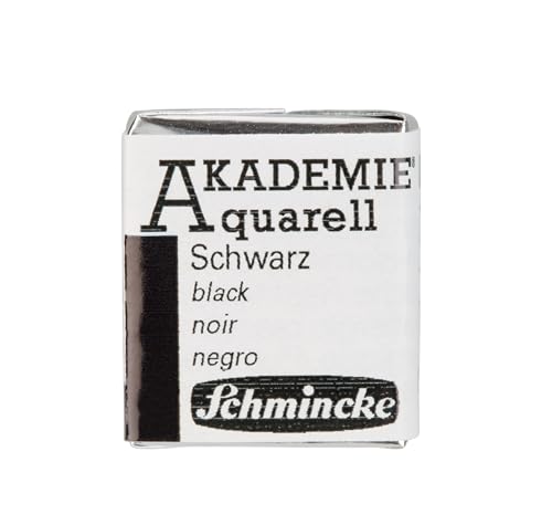 Schmincke AKADEMIE Aquarell 1/2 Näpfchen Schwarz, 16 782 044