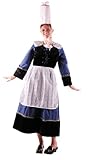 coffre breton bois 100% Polyester PARTYPRO Déguisement Bretonne Luxe Femme - Bleu - Taille Unique