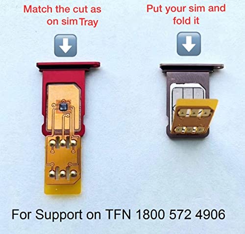 Image of RSIM Carrier Unlock Chip, Turbo sim, Gevey sim, MKSD sim,r sim, for All iOS Mobile Phone XR to 16 PRO MAX (Gold) TFN 1800 572 4906