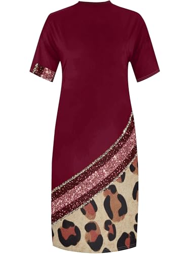 Image of SUZONANA Plus Size Dresses for Curvy Women African Print American Dress Summer Outfits Casual Loose with Pocket
