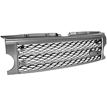 Stehlen 642167820079 Compatible With 2005-2009 Land Rover LR3 Discovery 3 Honeycomb Mesh Front Hood Bumper Grille - Gray