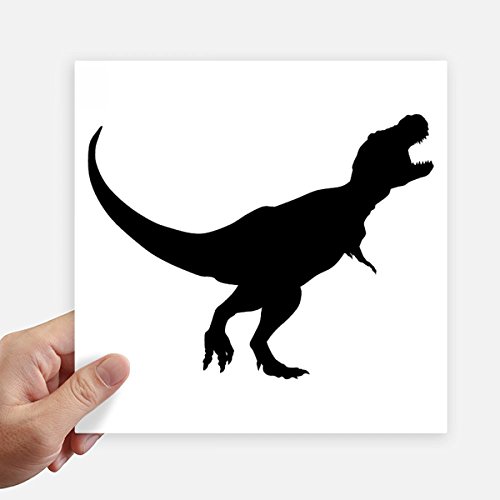 Dinosaur black bones os autocollant multicolor grand format 20cm x 20cm