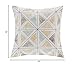 INK+IVY Zelda Embroidered Fashion Cotton Throw Pillow, Casual Geometric Square Decorative Pillow, 18X18, Multi