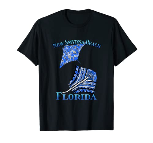 New Smyrna Beach Florida Vacaciones Tribal Stingray Camiseta