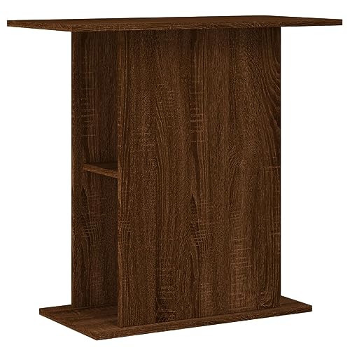 Gecheer Supporto per Acquario Moderno in Truciolato Rovere Marrone,36x75x72,5 cm,Mobile per Acquario Moderno in Truciolato,Porta Acquario Moderno in Truciolato