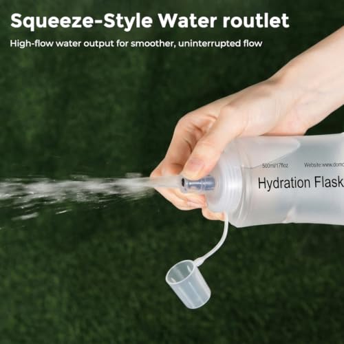 Image of PROBEROS 500ml Soft Flask Collapsible Water Bottle for Running Hiking