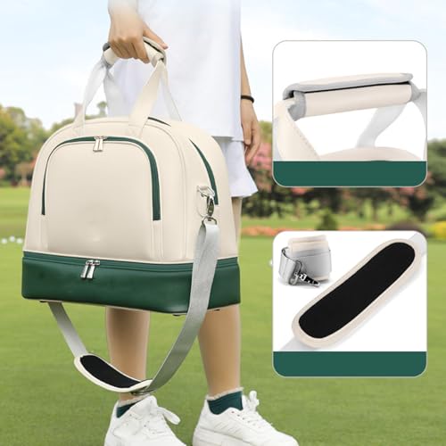 Bolsa de deporte de piel con compartimento separado para zapatos 2