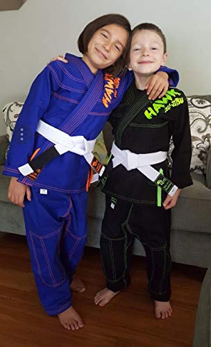 Kids Brazilian Jiu Jitsu Gi Children BJJ Gi Kimonos Lightweight Free White Belt!