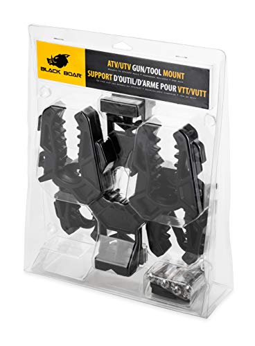 image for Black Boar UTV/ATV Double Gun & Tool Mount - Features Flexible Non-Mar