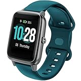 ID205L Ersatzarmband, 19mm Weiche Silikon Armband für Veryfitpro ID205, ID205L, ID205U, ID205S, ID205G, ID215G, ID216, SW020, SW021, SW023, YM020, YM021, YM023, YM205L, Uwatch3 GT Ufit Smartwatch