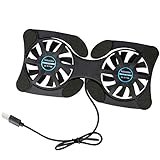 Foldable USB Laptop Cooling Pads with Double Fans Mini Notebook Cooler Cooling Pad for 7-15 Inch Notebook Laptop