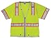 Kishigo 1550 Ultra-Cool Polyester Mesh Brilliant Series Heavy Duty Vest, Extra Large, Lime