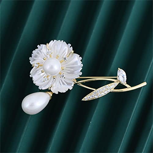 Broches florales roses, finis les décolletés mal ajustés - 5