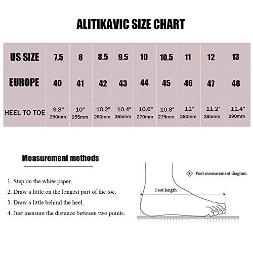 Alitikavic Mens Slip On Casual Shoes Leather Comfortable Walking Loafers Brown #TOP6