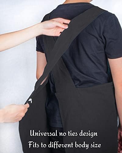 Small snail Apron Cotton Linen Solid Color Japanese Style Cross Bandage Halter Pinafore with Pocket Literature Art Flower Shop Clothing for Women Men Cooking Kitchen Casual Aprons Plus Size