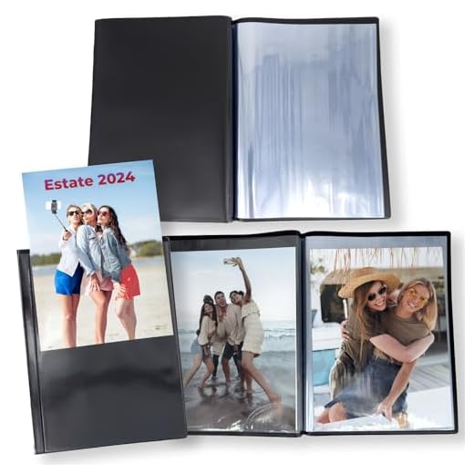 Set 3 pezzi Album Fotografico Salva Spazio con Copertina Morbida Personalizzabile album foto 15x20 15x21 da 18 Tasche Ultra Trasparenti, Capacità 36 Foto, 3 pezzi per un totale di 108 fotografie