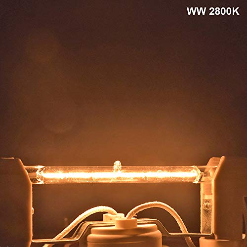Klarlight R7s Halogen 118mm Dimmbar 100W 1300LM J118 Linear Röhre Halogenstab Warmweiß 2800K AC 220-240V 360… – Bild 3