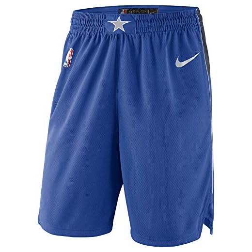 Dallas Mavericks Youth 8-20 Official Swingman Dri-Tek Performance Shorts (Youth - X-Large, Dallas Mavericks Blue Icon Edition Shorts)