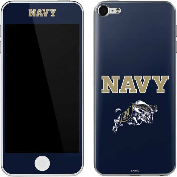 Skinit Decal MP3 Player Skin Compatible with iPod Touch (6th Gen 2015) - Officially Licensed College Navy Design