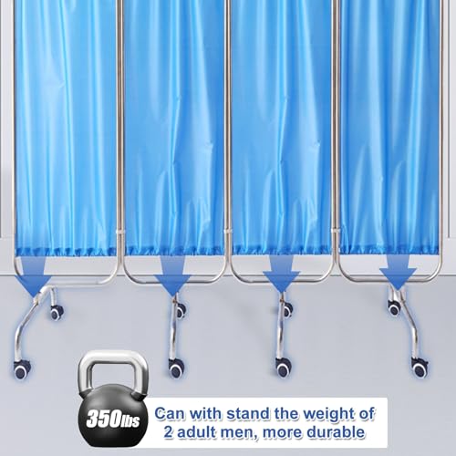 Paravent médical mobile pliable pour isoler les lits d'urgence - 5