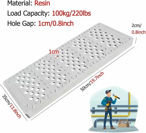 Grille de drainage en résine robuste et durable pour caniveau de terrasse - 3