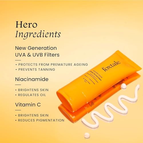 Generic Vitamin C Glow Sunscreen With Pa++++ & Niacinamide|Lightweight|Fast Absorbing|Uva And Uvb Filters Tanning|No White Cast|Non-Greasy|For Men & Women|All Skin Types|Pack Of 2