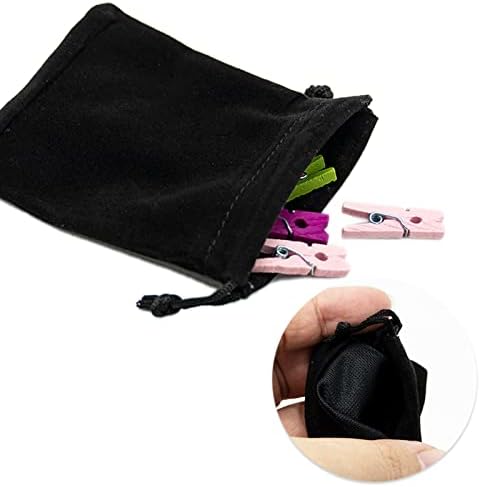 10 Pcs Jewellery Bags Velvet Jewelry Pouches Drawstring Gift Bags 9cm x 7cm
