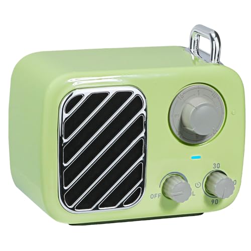 Vintage Style White Noise Machine with 16 Soothing Sounds – Portable Sleep Sound Device with Timer & Adjustable Volume for Baby, Kids, Adults, Travel & Office (Sprout Green, Portable)