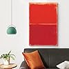 Mark Rothko《Red on Red》Print Poster Art Print Wall Photo Paint Hanging Picture Family Bedroom Decor 08x12inch(20x30cm) #3