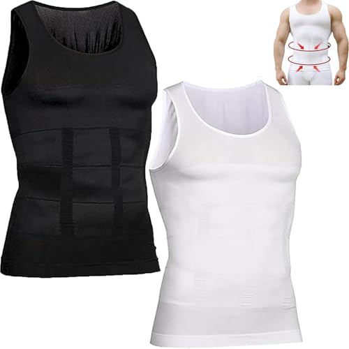 2PC Shaperluv Tank Tops for Men,Men's Shaper Luv Undershirt,Male Compression Tummy Control Shapewear 2025